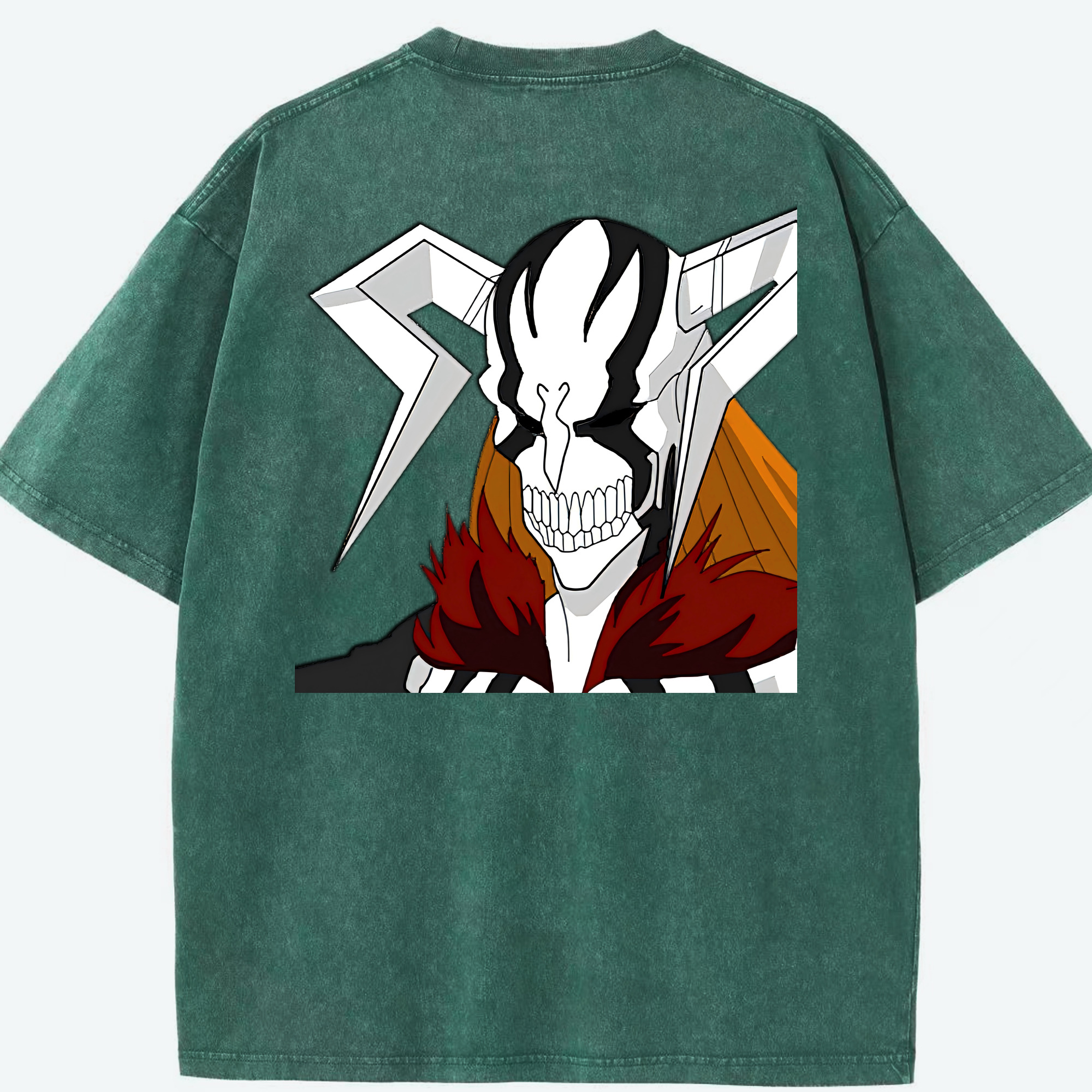 （画像用） ブリーチ 黒崎一護（くろさき いちご）BLEACH Kurosaki Ichigo 綿100% ヴィンテージ風 半袖Tシャツ（背面プリント）
